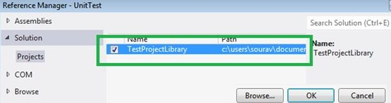 Test project library